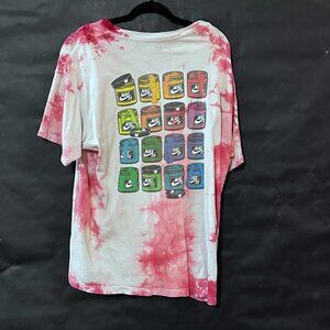 Nike SB Skateboard Paint Shirt Tie Dyed Cotton Red Tee T-shirt Size XL Skater